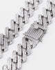 SAINT MORTA INTERLINK NECKLACE 22" ICED WHITE GOLD