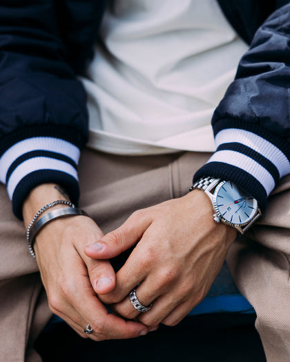 Carré Remy Watch Red/Blue/Silver