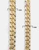 HOUSE OF AURIC 12MM CUBAN LINK 8" BRACELET 10K GOLD