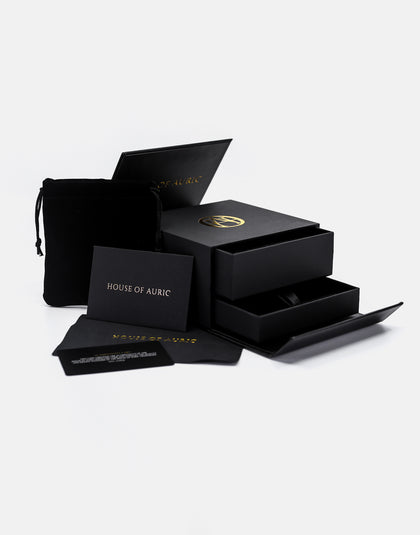 HOUSE OF AURIC 12MM CUBAN LINK 8" BRACELET 10K GOLD