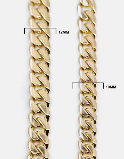 HOUSE OF AURIC 10MM CUBAN LINK 18" CHAIN 10K GOLD