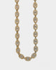Saint Morta Guantlet Chain 18" Iced Gold