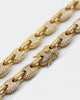 Saint Morta Guantlet Chain 18" Iced Gold