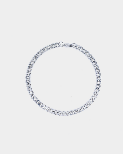 Saint Morta 5MM Cuban Bracelet White Gold