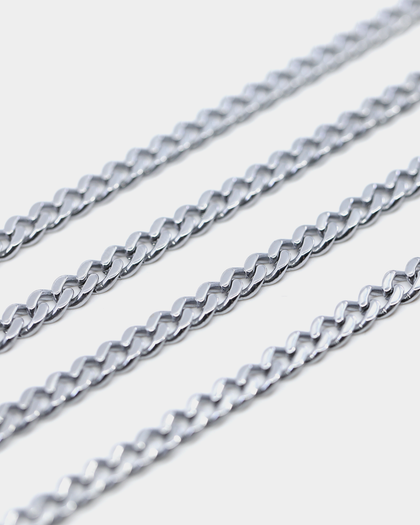 Saint Morta 5MM Cuban Bracelet White Gold