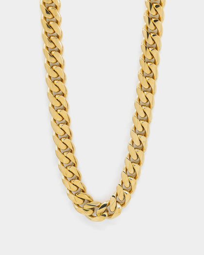 Saint Morta 10MM Cuban Chain Gold