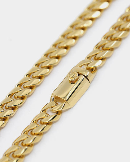 Saint Morta 10MM Cuban Chain Gold