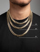 Saint Morta 10MM Cuban Chain Gold