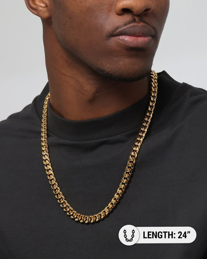 Saint Morta 10MM Cuban Chain Gold