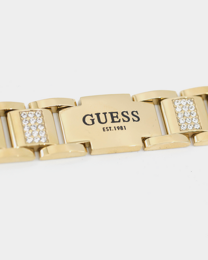 Guess Mainline 12mm Frontier Crystal Bracelet Gold