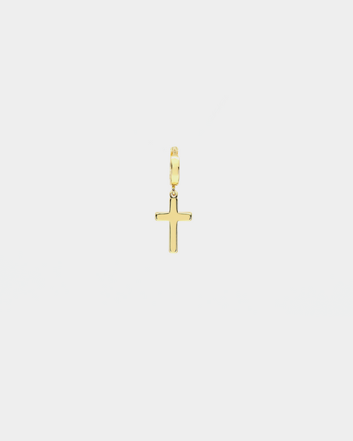 Saint Morta Mini Cross Earring Gold