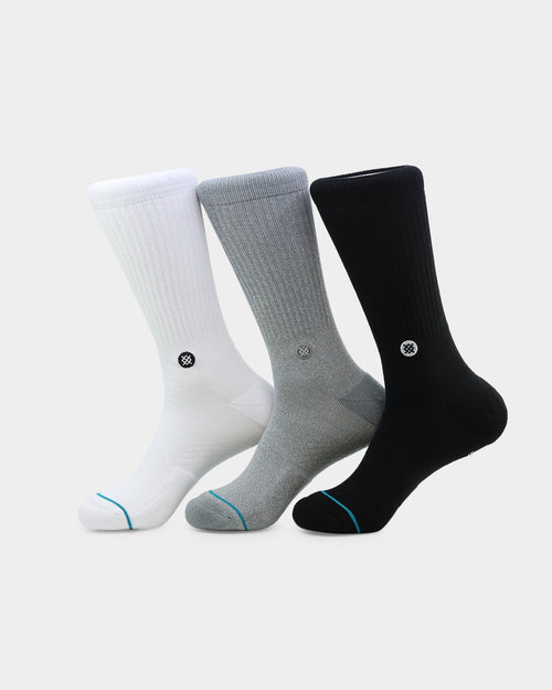 Stance Icon Crew Sock 3 Pack Multi-coloured