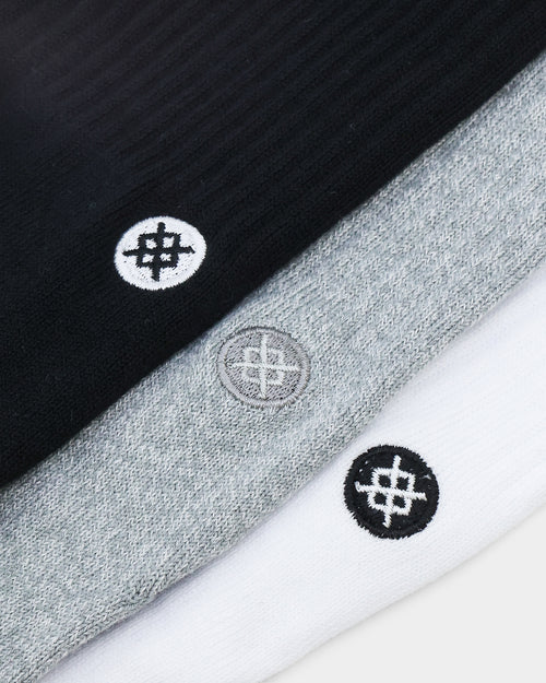 Stance Icon Crew Sock 3 Pack Multi-coloured
