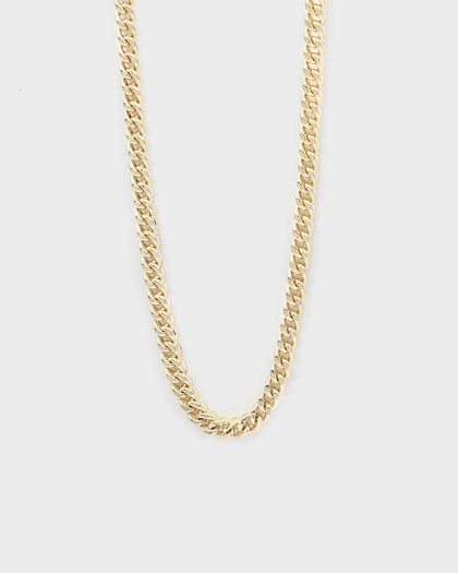 HOUSE OF AURIC 4MM HOLLOW FRANCO 24" CHAIN 10K YELLOW GOLD