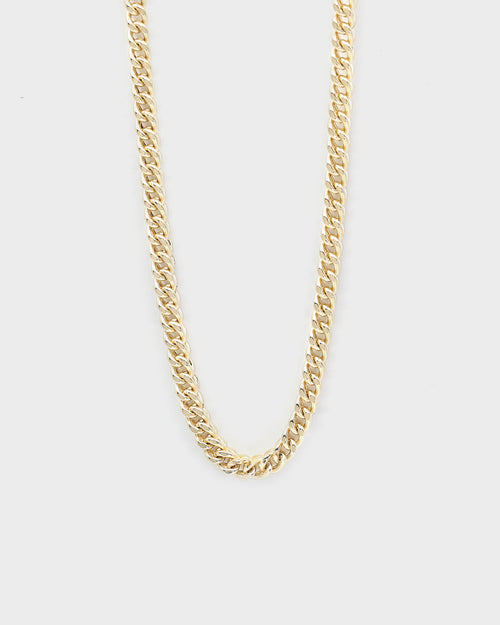 HOUSE OF AURIC 4MM HOLLOW FRANCO 24" CHAIN 10K YELLOW GOLD