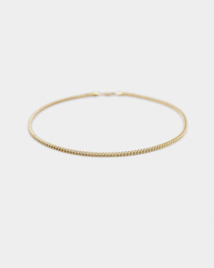 HOUSE OF AURIC 4MM HOLLOW FRANCO 24" CHAIN 10K YELLOW GOLD