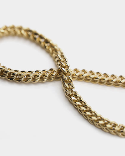 HOUSE OF AURIC 4MM HOLLOW FRANCO 24" CHAIN 10K YELLOW GOLD