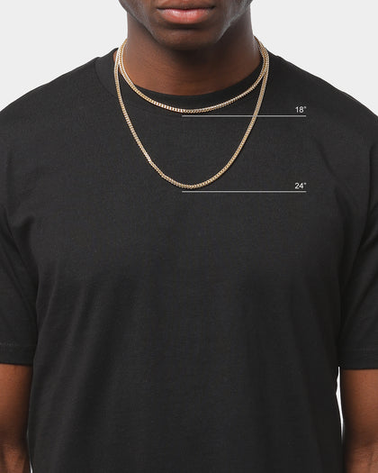 HOUSE OF AURIC 4MM HOLLOW FRANCO 24" CHAIN 10K YELLOW GOLD