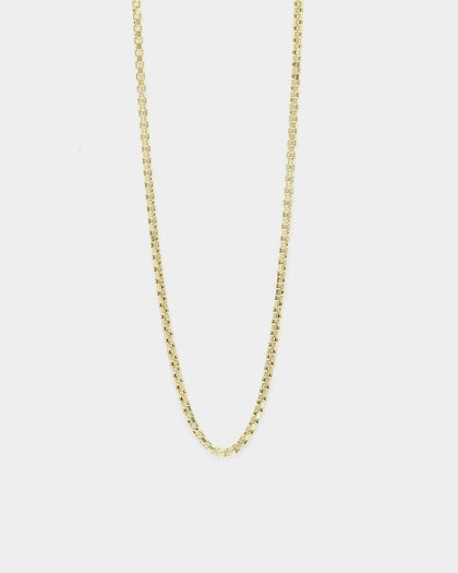 HOUSE OF AURIC HOLLOW BOX CHAIN 10K YELLOW GOLD