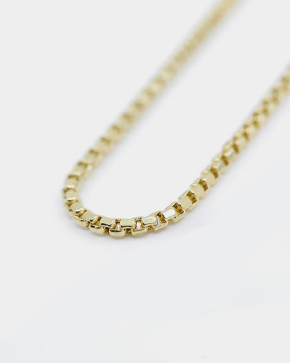 HOUSE OF AURIC HOLLOW BOX CHAIN 10K YELLOW GOLD