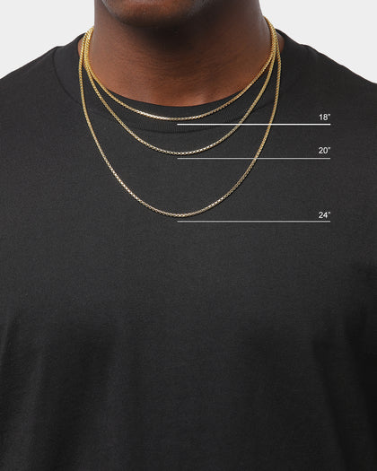 HOUSE OF AURIC HOLLOW BOX CHAIN 10K YELLOW GOLD