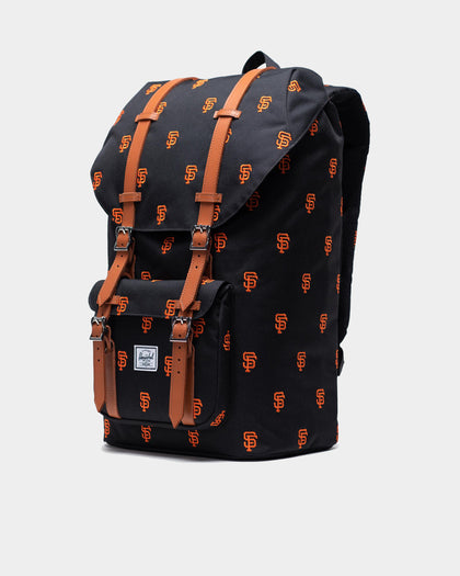 Herschel Bag Co Men's San Fransisco Giants Little America MLB East x West Backpack Black