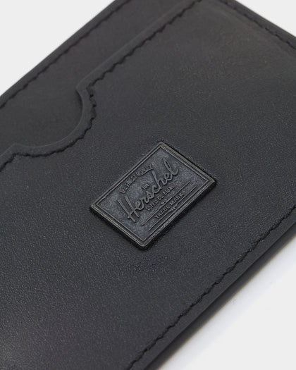 Herschel Bag Co. Charlie Leather RFID Wallet Black