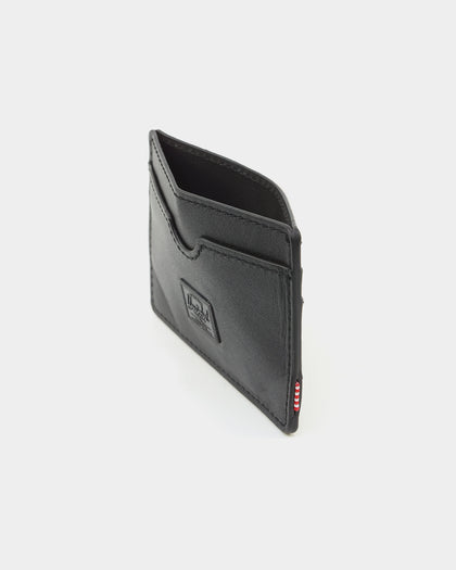 Herschel Bag Co. Charlie Leather RFID Wallet Black