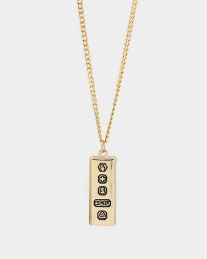 Wild for the Weekend Triple Symbol Pendant Gold