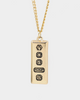 Wild for the Weekend Triple Symbol Pendant Gold