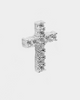 Saint Morta Saint Cross Earring Iced White Gold