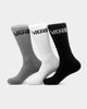 Vans Men's Classic Crew Socks 3pk (6.5-9) Black Assorted