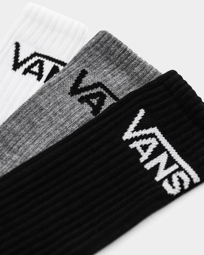 Vans Men's Classic Crew Socks 3pk (6.5-9) Black Assorted