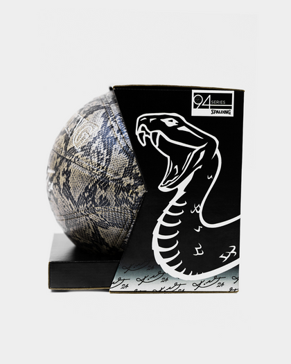 Spalding Kobe Bryant 94 Series 24K Silver Snake Basketball 24K Silver Snakeskin