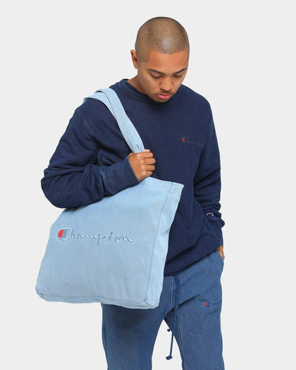 Champion Rev Weave Rebound Tote Bag Chambray Washed