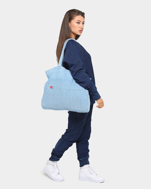 Champion Rev Weave Rebound Tote Bag Chambray Washed