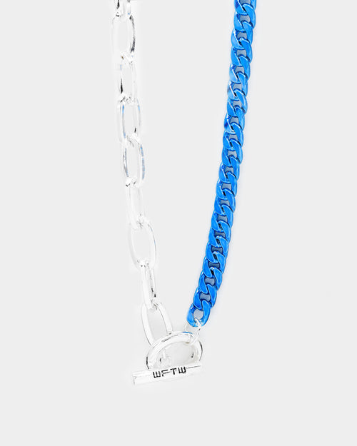 Wild for the Weekend Mixed Chain Necklace Silver