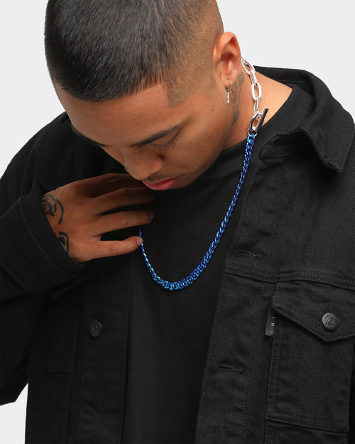 Wild for the Weekend Mixed Chain Necklace Silver