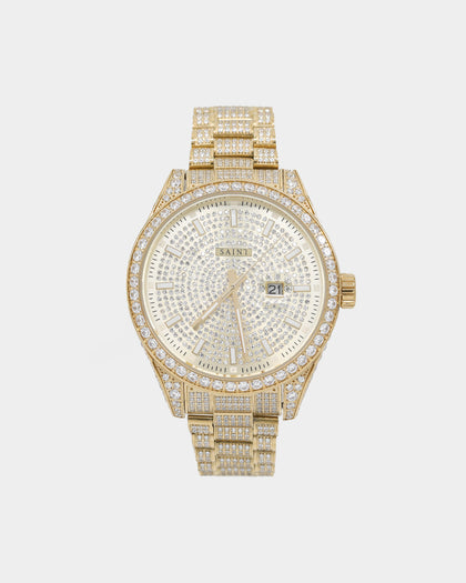 Saint Morta Luminary Watch Iced Gold