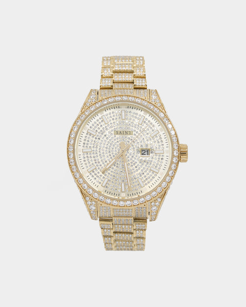Saint Morta Luminary Watch Iced Gold