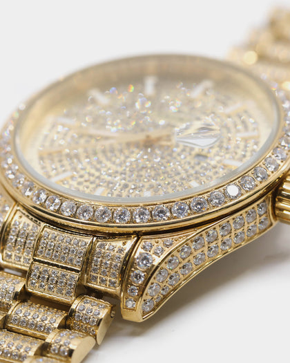 Saint Morta Luminary Watch Iced Gold