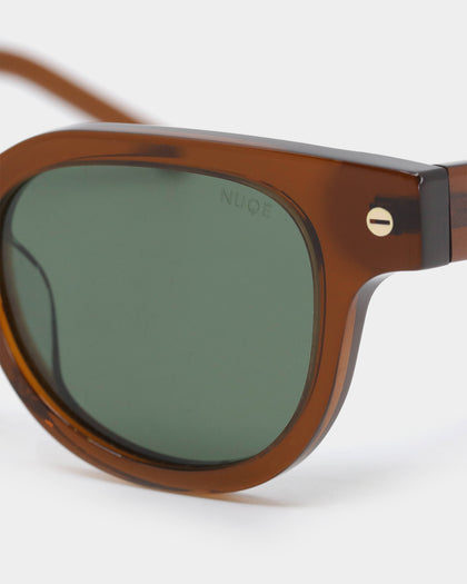 NUQE Men's Rolled Sunglasses Brown