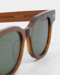 NUQE Men's Rolled Sunglasses Brown