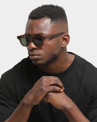 NUQE Men's Rolled Sunglasses Brown