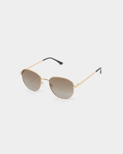 NUQE Men's Rewind Sunglasses Brown/Gold