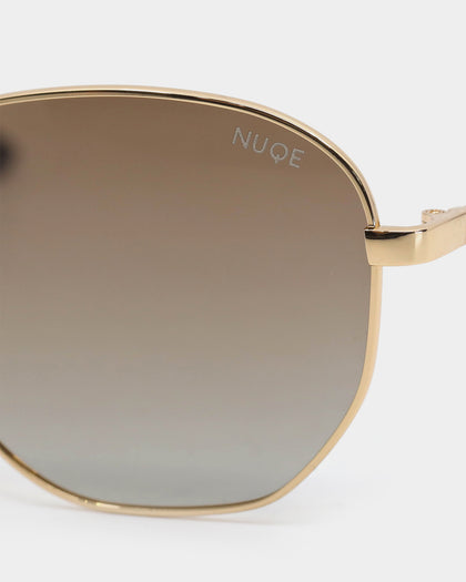 NUQE Men's Rewind Sunglasses Brown/Gold