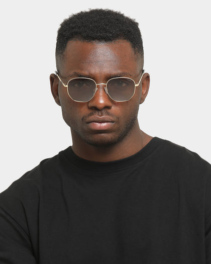 NUQE Men's Rewind Sunglasses Brown/Gold