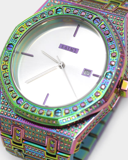 Saint Morta Medio Premierre Watch Iced Iridescent