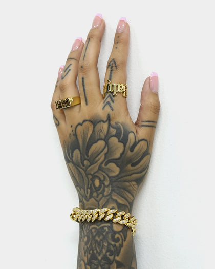 Raising Hell Women's Angel Baby Ring Gold