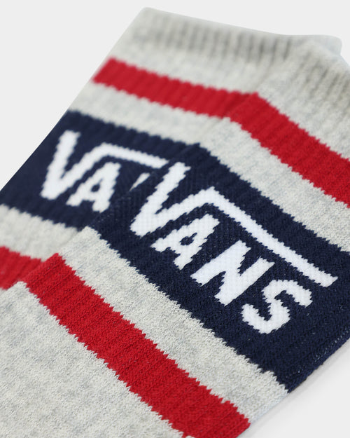 Vans Tribe Crew Socks (6.5-9) White/Chilli Pepper